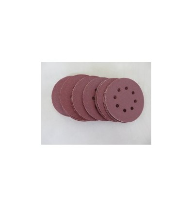 50 - 125mm Punched Sanding Discs, Orbital Sander Pads 60, 80, 100, 120