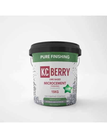 Microcement Kcberry Finishing PURE – Natural Lime-Based Smooth Surfaces