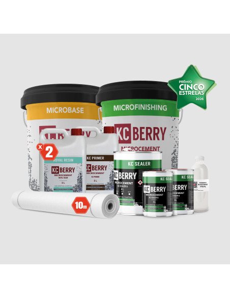 KCberry Microcement Kit 10m² – Complete Set for Professional Finishes
