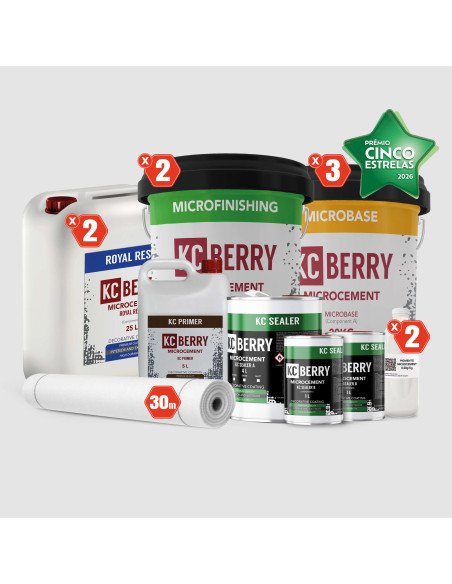 KCberry Microcement Kit 30m² – Complete Set for Professional Finishes