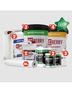 KCberry Microcement Kit 40m² – Complete Set for Professional Finishes