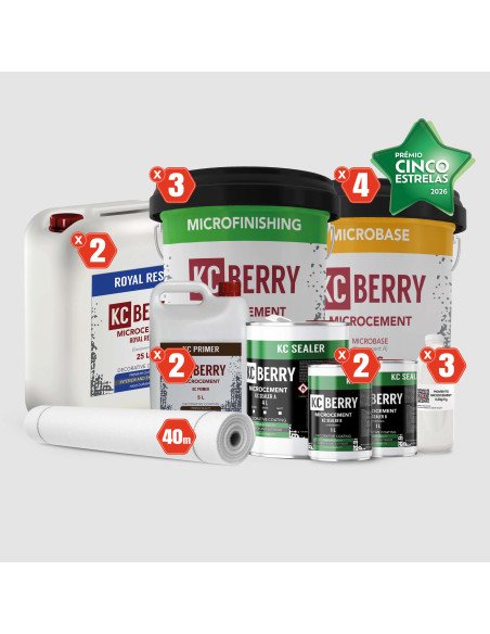 KCberry Microcement Kit 40m² – Complete Set for Professional Finishes