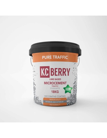 Microtraffic Pure Lime Base KCberry | Strong Lime Microcement Finish